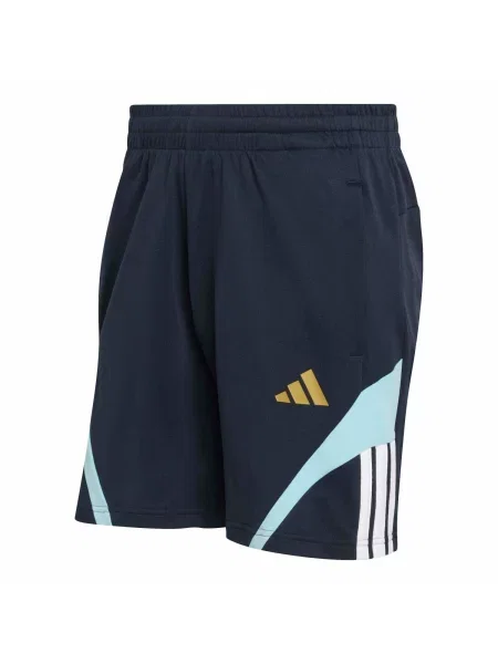 ADIDAS SPORTSWEAR Sportovní kalhoty TIRO marine / světlemodrá / žlutá modrá