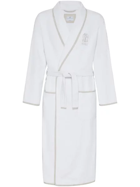 Halat Brunello Cucinelli cu broderie alb