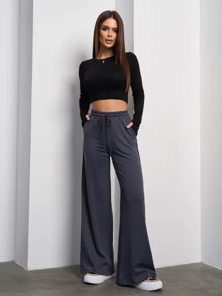 Штани спортивні ISSA Plus комбінований верх сірий