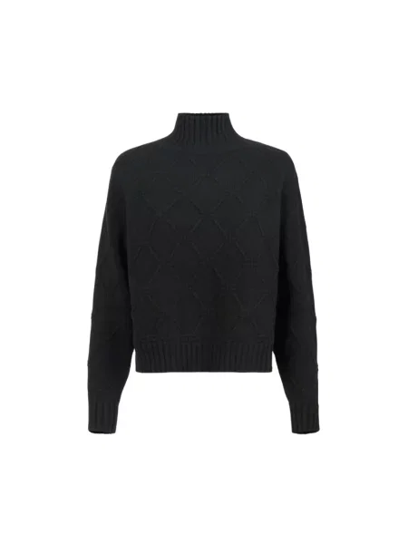 Sweter Elisabetta Franchi z kaszmiru czarny