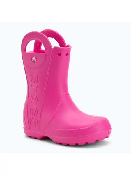 Gyerek gumicsizma Crocs Handle It Rain Boot Kids Pink Crush. Méret: EU rózsaszín