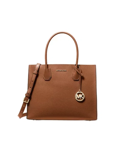 Shopperka Michael Kors skórzana brązowa
