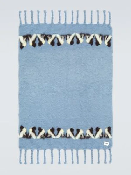 Fular Jil Sander de lână albastru