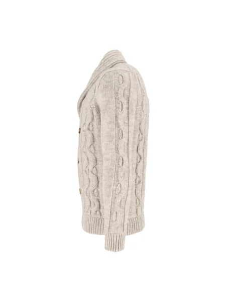Kardigan Settefili Cashmere z kaszmiru beżowy