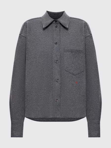 Сорочка з вовни і кашеміру Victoria Beckham сіра