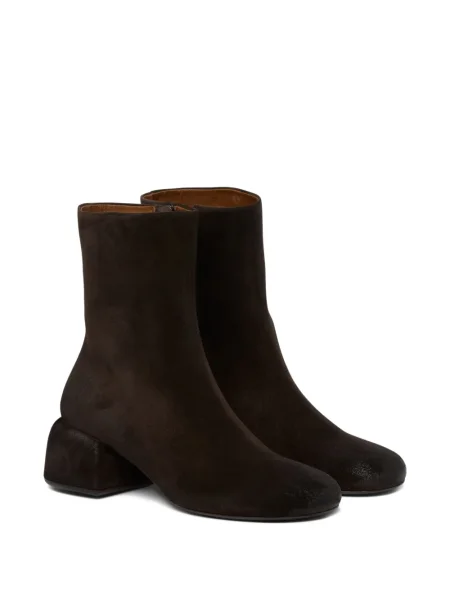 Botine Marsell din piele de căprioară maro