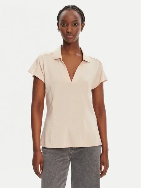 Тениска Liu Jo Sport бежово