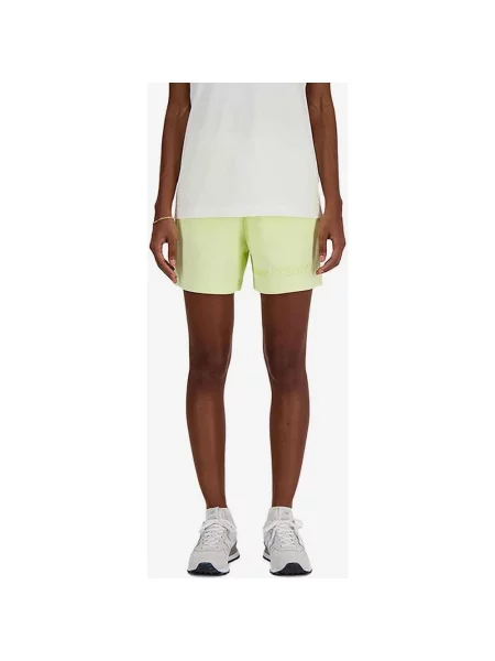 Spodenki rowerowe New Balance Hyperembossed w kolorze jasnozielonym dla kobiet XS zielone