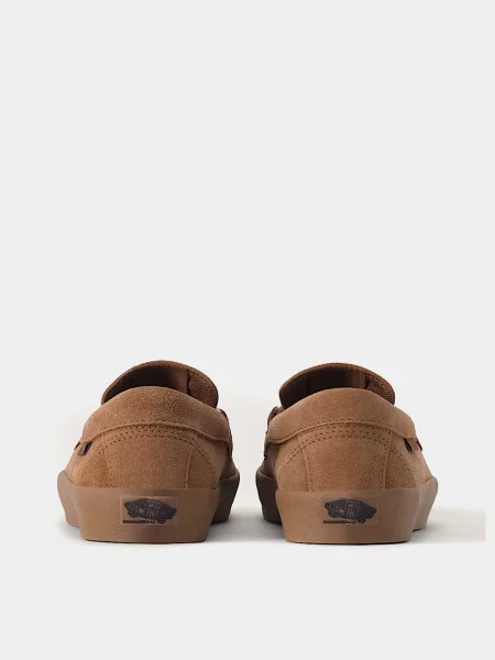 Кожаные лоферы Vans коричневые