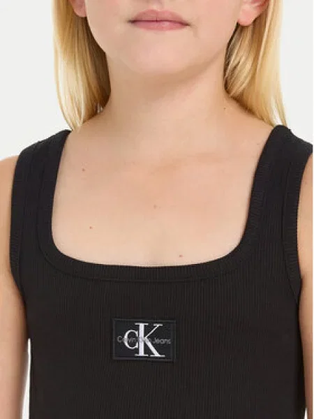 Letní šaty Calvin Klein Jeans černé