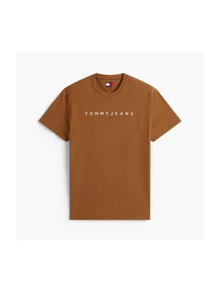 Tricou Tommy Jeans maro