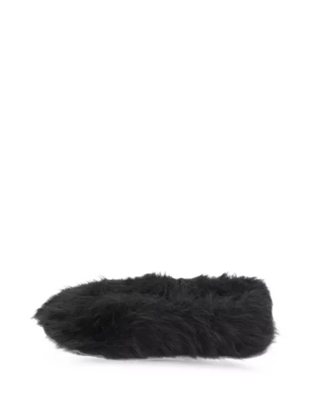 Balerini Moschino cu blană negru