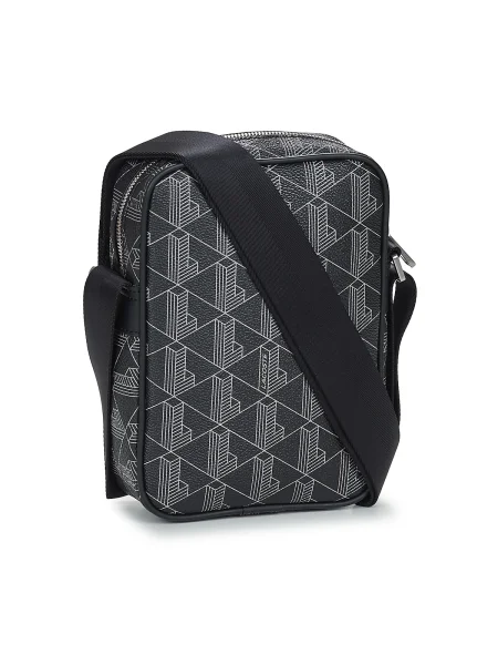 Geantă crossbody Lacoste cu imagine negru