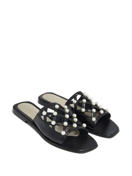 Sandale Elina Linardaki cu perle negru