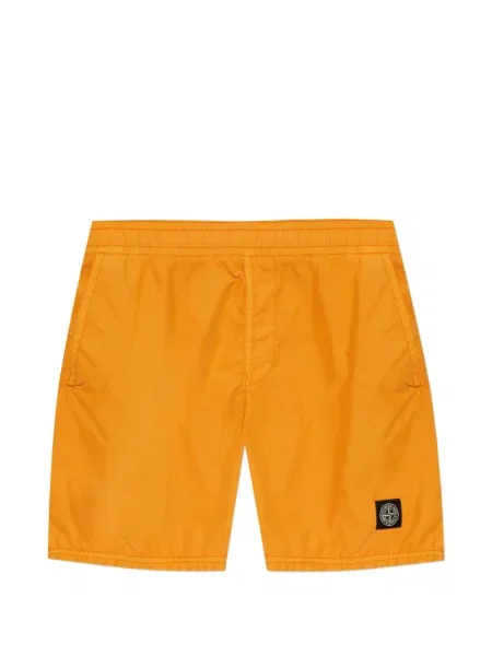 Slip de baie Stone Island cu strasuri portocaliu