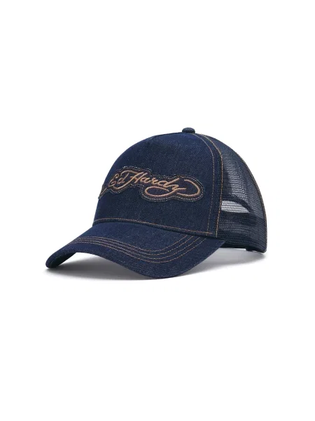 Ed Hardy Čiapka tmavobéžová / indigo