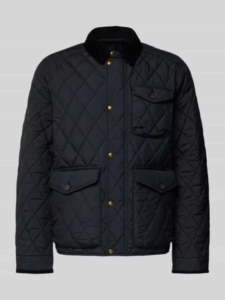 Kurtka pikowana z wykładanym kołnierzem model ‘BEATON’ Polo Ralph Lauren czarna