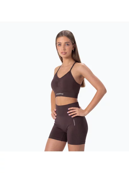Pantaloni scurți de antrenament pentru femei Carpatree Allure Seamless berry brown maro