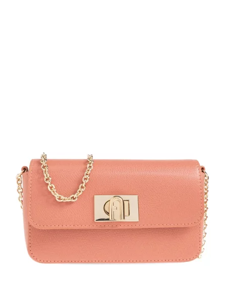 Geanta crossbody Furla din piele roz