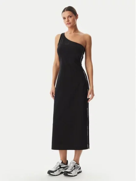 Długa sukienka maxi Ea7 Emporio Armani czarna