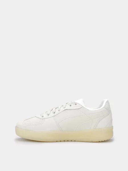 Кожаные кроссовки Puma серые