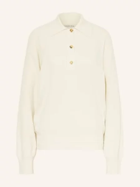 Calvin Klein Collection Hedvábný Svetr Helga bílá