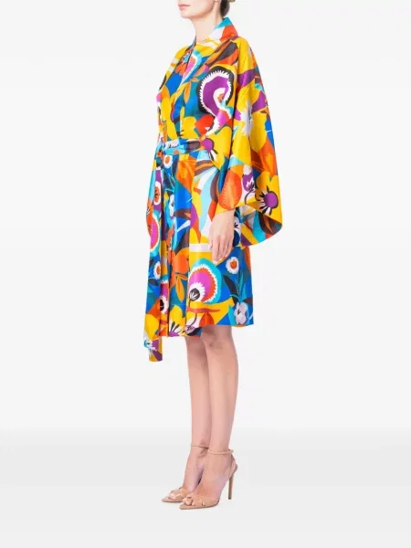 Rochie maxi M.marquise cu model floral cu imagine galben