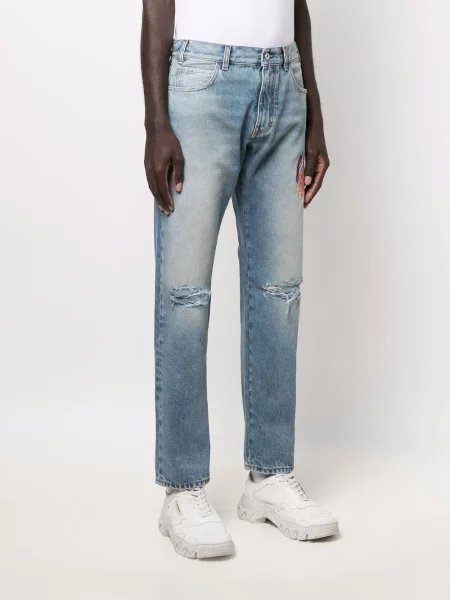 Straight fit džíny Marcelo Burlon County Of Milan modré