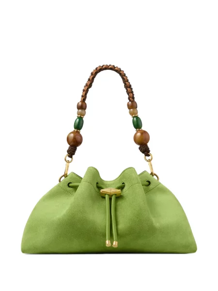 Geantă Jimmy Choo cu mărgele verde