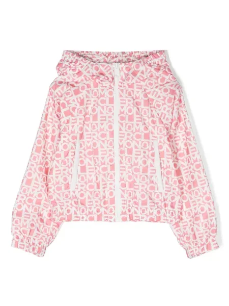Kurtka bomber dziecięcy Moncler Enfant różowy