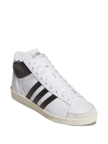 Sneakerși Adidas din piele alb
