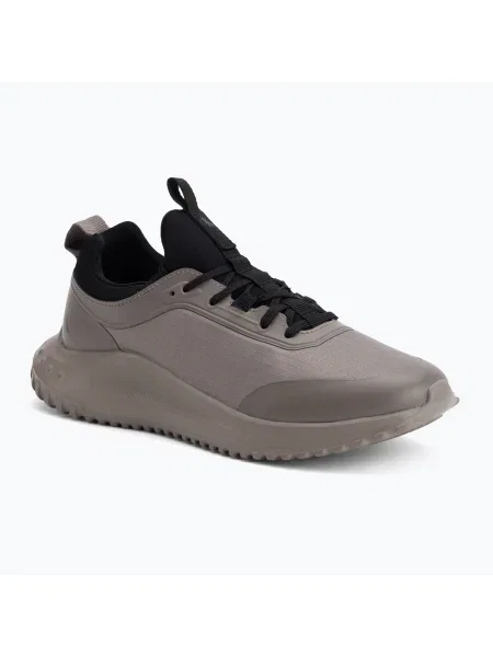 Pánske topánky Calvin Klein Eva Runner Laceup Sock Mat Mix taupe smog/black čierna