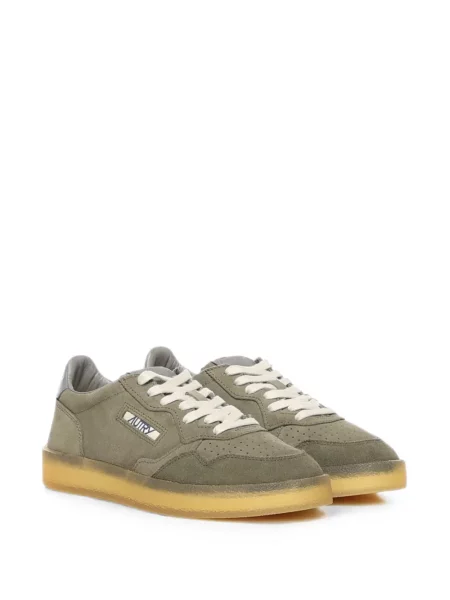 Sneakerși Autry din piele de căprioară verde