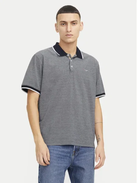 Polokošeľa Jack & Jones modrá