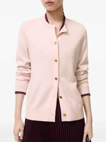 Cardigan Burberry din cașmir roz