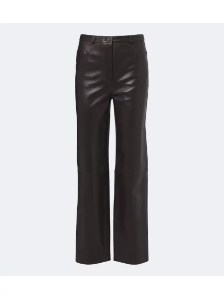 Pantaloni Loulou De Saison din piele maro
