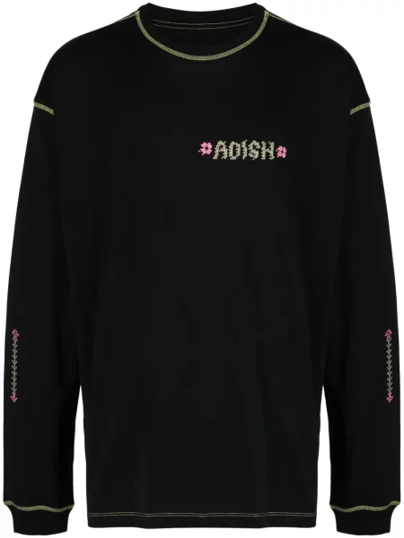 Tricou Adish cu broderie negru
