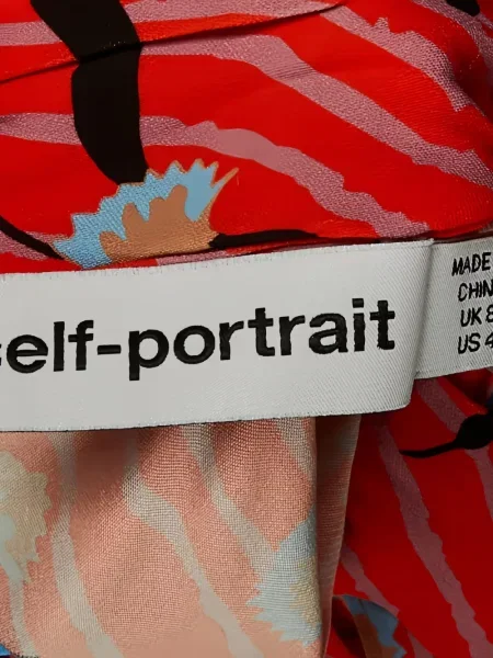 Rochie Self-portrait cu imagine portocaliu