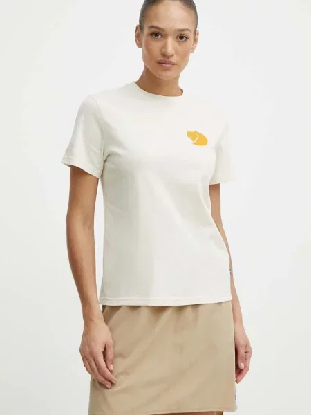 Футболка Fjallraven Walk With Nature бежевий
