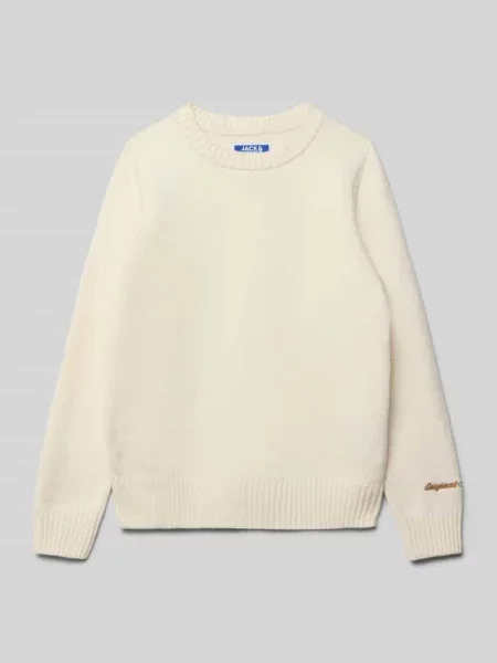 Sweter o kroju regular fit z efektem dzianiny model ‘Jorno’ Jack & Jones