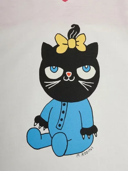 Mini Rodini футболка дитяча Cat