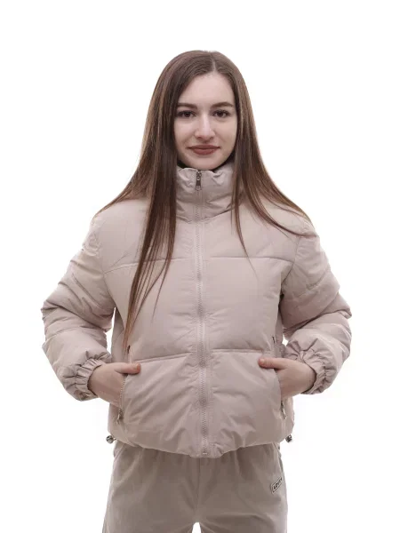 Демісезонна куртка STREAM текстиль/поліестер бежевий