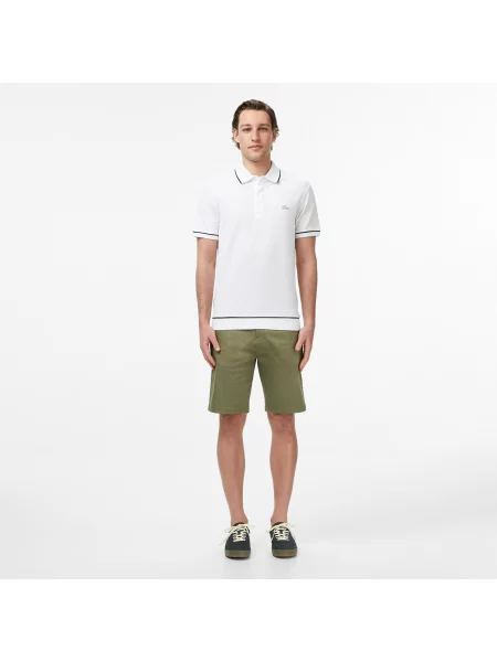 Поло Lacoste белое