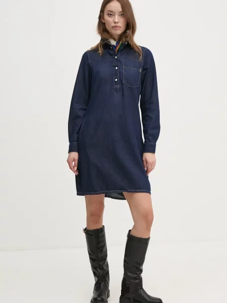 Φόρεμα τζιν Pepe Jeans REGULAR PULL-OVER DRESS ναυτικό μπλε