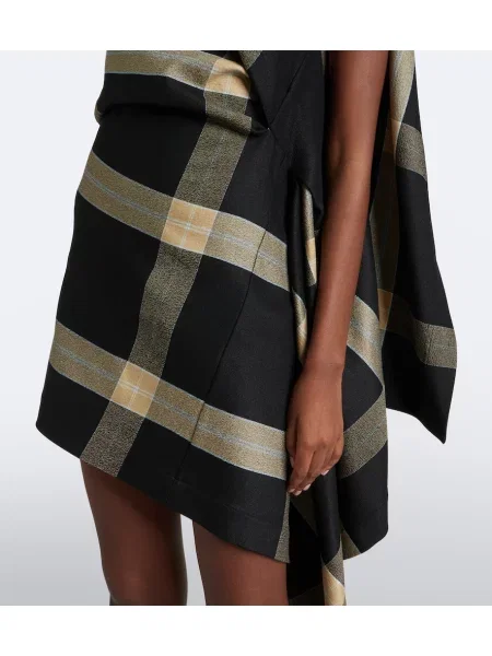 Rochie Loewe în carouri negru