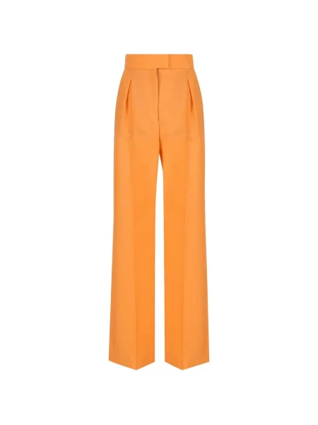 Pantaloni Valentino Garavani portocaliu