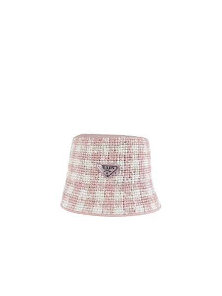 Czapka Prada retro różowa