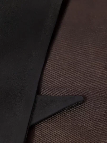 Fular Lemaire din piele negru