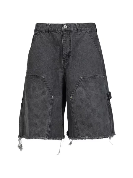 Pantaloni scurți Jun/nakayama cu model paisley gri