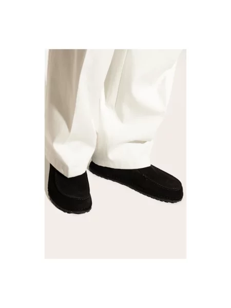 Półbuty Birkenstock zamszowe wsuwane czarne